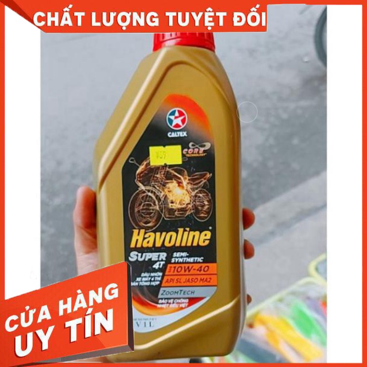 Nhớt Havoline Super 4T Semi-Synthetic SAE 10W-40 1L chính hãng