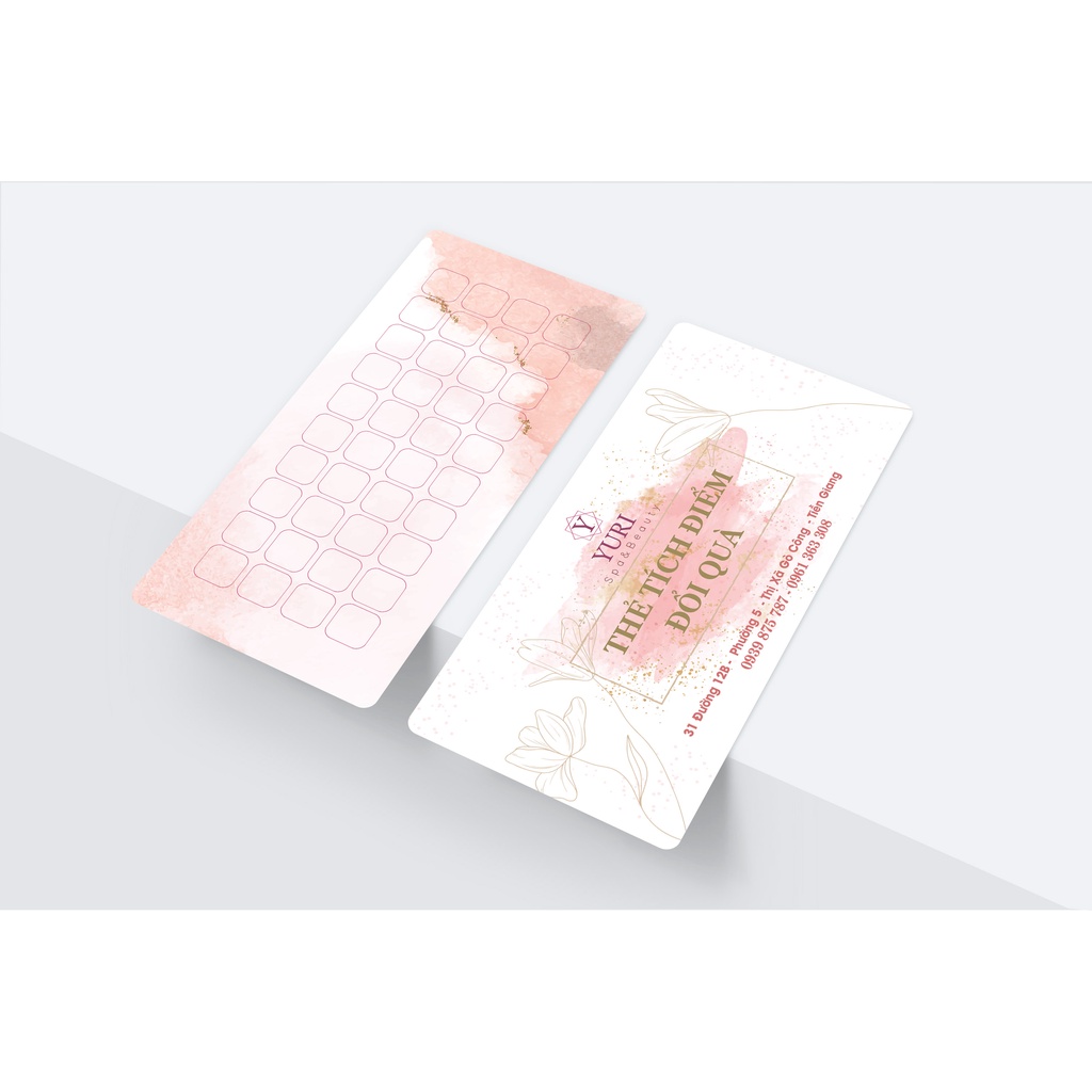 In Combo 100 Thẻ liệu trình Spa Beauty, Nails - Thẻ tích điểm  - Phiếu bảo hành theo yêu cầu