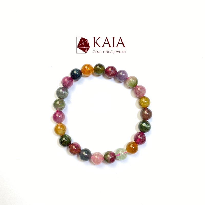 Vòng tay phong thủy tourmaline 7 li - KAIA