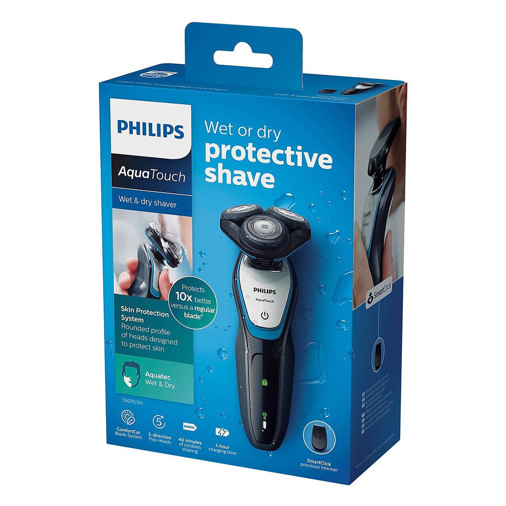 Máy cạo râu đa năng Philips S5070 aquatouch shaver, Philips S5090 AquaTouch Shaver | Hàng Chính Hãng