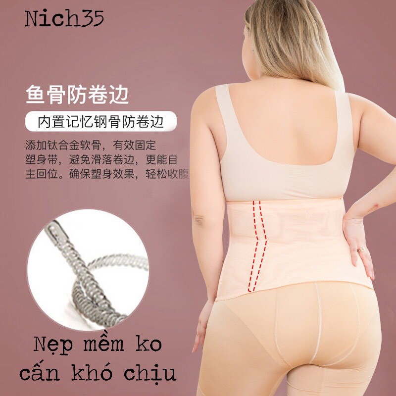 Nich35 - Da/Đen - XL,2x  - Dây Nịch BIG SIZE bụng viền Ren