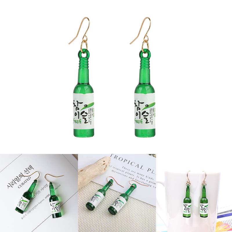Khuyên Tai Hình Chai Bia Độc Đáo JP5