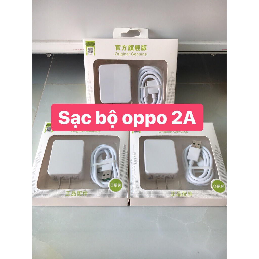 Cục sạc oppo dây cáp sạc 2a giá rẻ hàng loại 1 đầy đủ củ sạc và cáp sạc - Go Ku