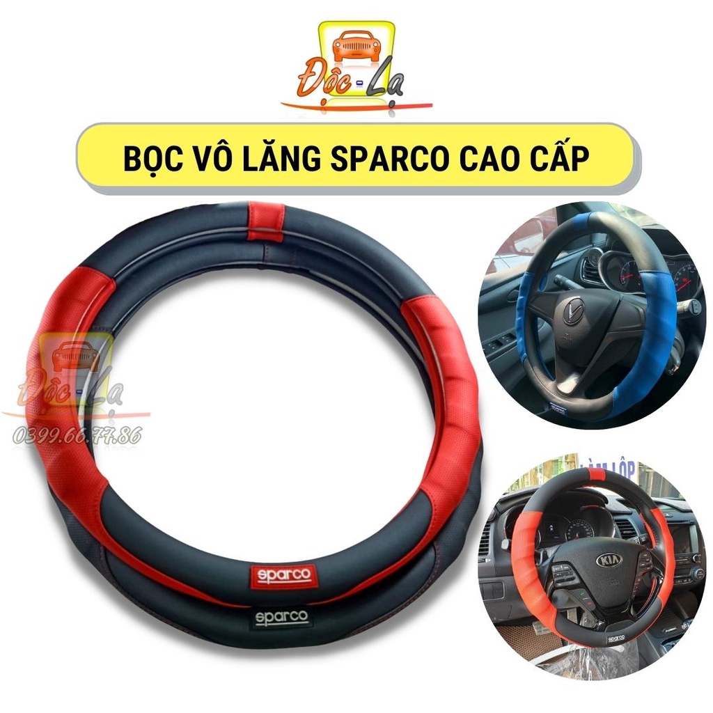 Bọc vô lăng SPARCO cao cấp đường kính 38cm cho mọi dòng xe 4,5,7 chỗ