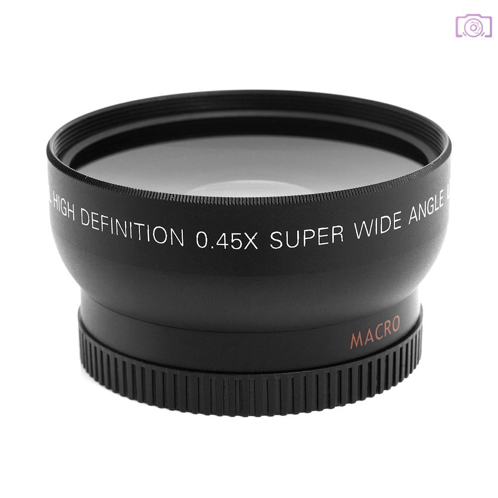 Ống Kính Góc Rộng Oyx 52mm 0.45x Cho Máy Ảnh Canon Nikon Sony Pentax 52mm Dslr