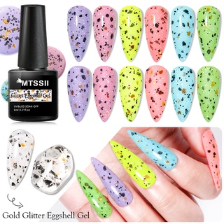 Sơn móng tay mtssii trong suốt hình quả trứng kim tuyến 6ml