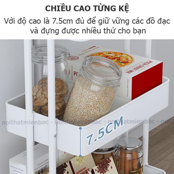 [SALE SỐC] KỆ ĐA NĂNG 3 TẦNG CÓ BÁNH XE - CHÍNH HÃNG (TẶNG KÈM TUỐC NƠ VÍT) [Freeship 10k]