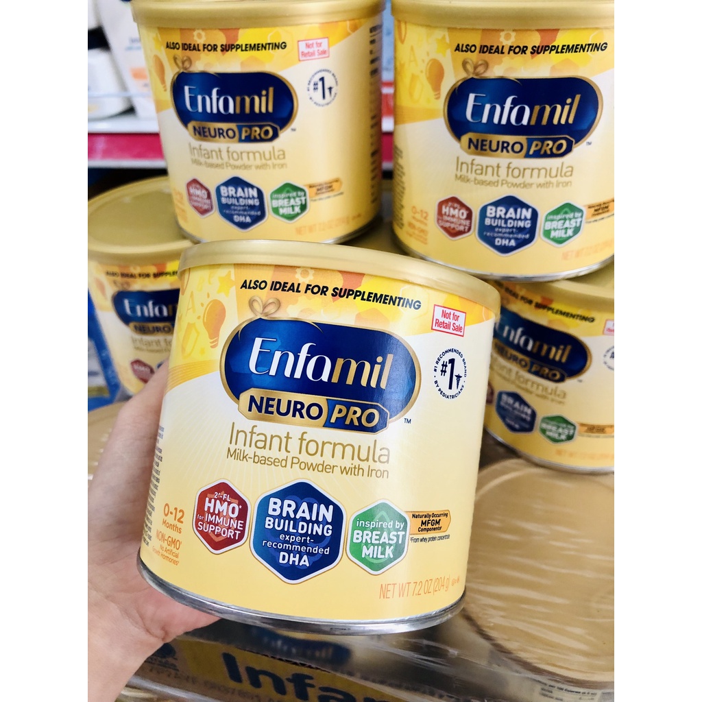 Sữa Enfamil Neuro Pro NON-GMO 204g Mỹ Chính Hãng dành cho trẻ 0-12th SALE LỖ DATE 8/23