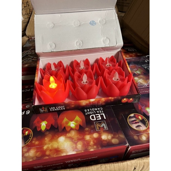 Nến đèn led hoa sen bằng pin