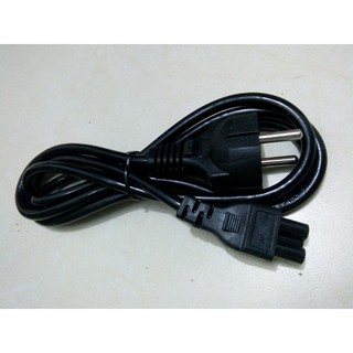 Dây nguồn laptop đen dẹt tròn