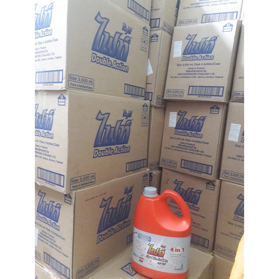 Nước giặt Fight đỏ 4 in 1 Thái Lan 3500ml