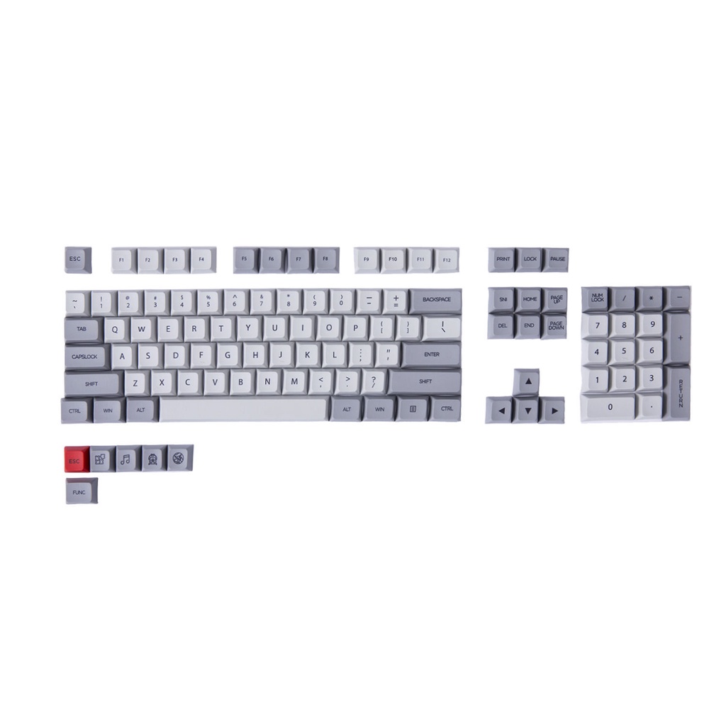 Catcher Granite XDA Chiều cao KT1 PBT Thăng hoa Cherry MX8.0 Bàn phím cơ Nắp phím IKBC