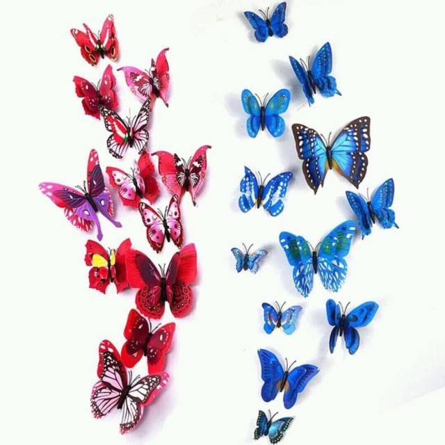 Bướm nam châm trang trí ( set 12 con )