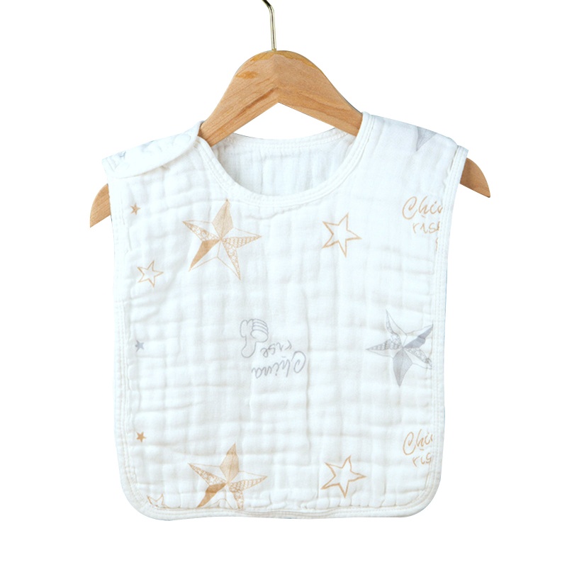 Yếm Ăn Cotton Mềm Mại In Họa Tiết Hoạt Hình Đáng Yêu Cho Bé Sơ Sinh