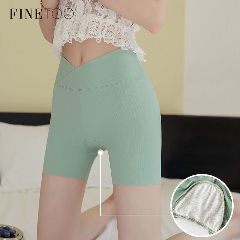 Take Talk Quần legging từ vải cotton lụa lạnh không lộ đường may hai trong một lưng chéo ôm dáng an toàn
