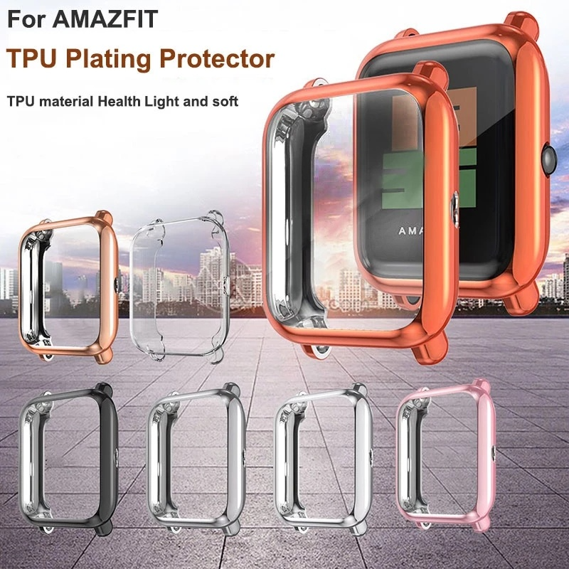 [VES]For Amazfit Bip Transparent TPU Protective Case/Smart Watch Accessories for Huami Amazfit Bip/Colorful TPU Protector