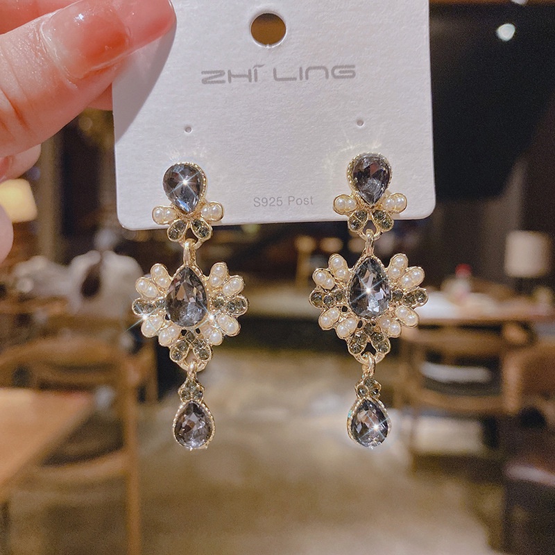 Khuyên Tai Ngọc Trai Trắng Thời Trang Hàn Quốc 2021