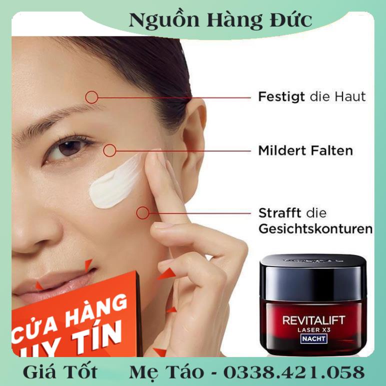 [auth] KEM DƯỠNG DA CHỐNG LÃO HÓA – GIÚP MỜ THÂM NÁM LOREAL REVITALIFT LASER X3, 50ML Nội địa Đức Đủ Bill [Hot]