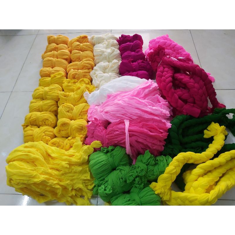 Vải voan làm hoa , đồ handmade' đồ chơi' dụng cụ dạy học mầm non