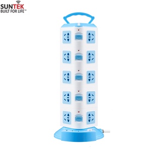 Ổ cắm điện đa năng suntek 5 tầng 20 chân cắm, 3 cổng usb sạc điện thoại - hàng chính hãng bảo hành 1 năm