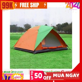 [Rẻ Vô Địch] Lều Cắm Trại 4 Người (2 lớp) chống nước chống nóng