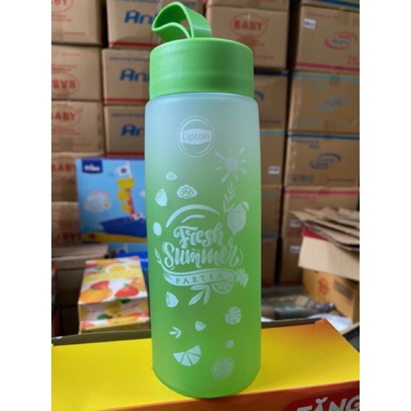 Bình thuỷ tinh lipton 500ml