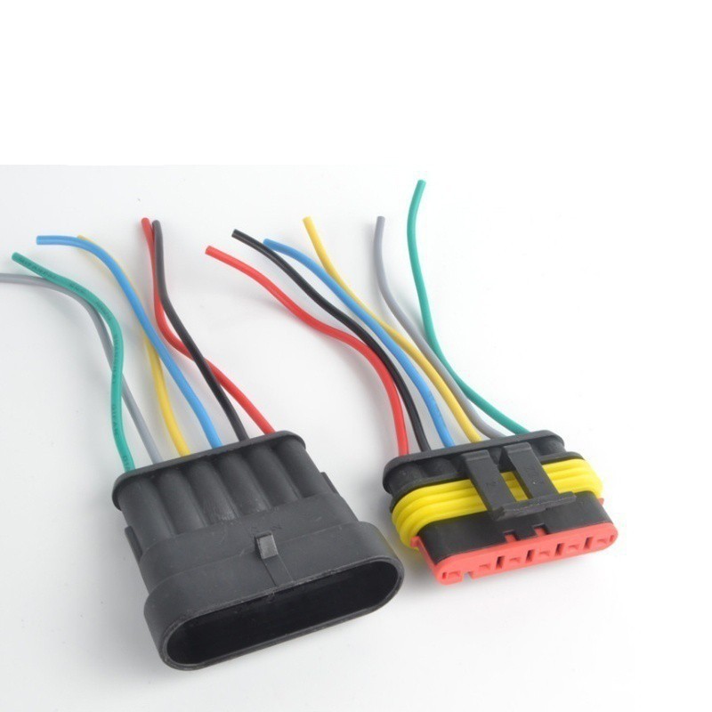 Đầu nối dây điện 1 / 2 / 3 / 4 / 5 / 6 pin chống thấm nước thích hợp cho xe hơi / xe tải