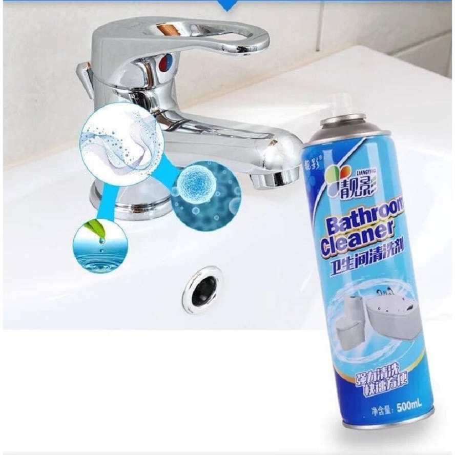 Nước Xịt Nhà Tắm Đa Năng 500ml - Nước Tẩy Rửa Sáng Bóng Khử Mùi Hôi,Vết Ố, Mốc, Rỉ Sét MMS 101213