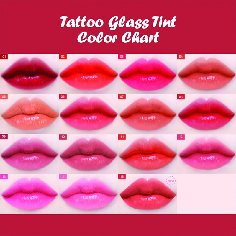 Son tint bóng FORENCOS TATTOO GLASS TINT