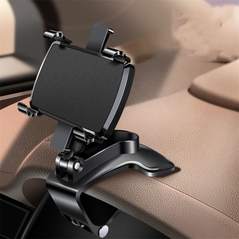 Giá đỡ điện thoại ô tô - Giá kẹp điện thoại ô tô trên taplo - Kẹp che nắng  xoay 360 độ