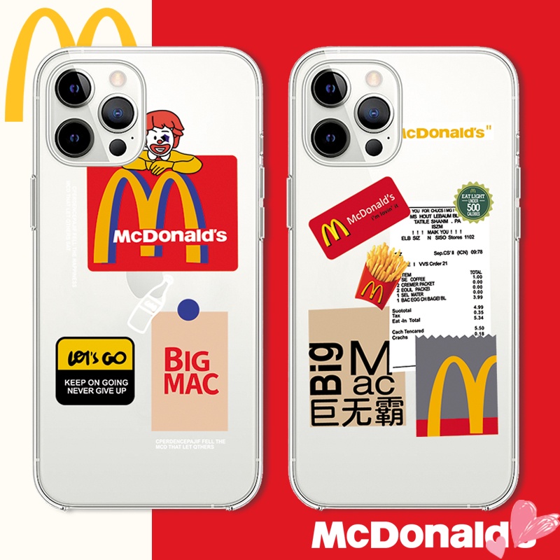 Ốp Điện Thoại Tpu Dẻo Trong Suốt Họa Tiết Mcdonald 'S Độc Đáo Chống Sốc Cho Samsung Galaxy S10 S10E S10 + Note 9 8 5 4 3 2