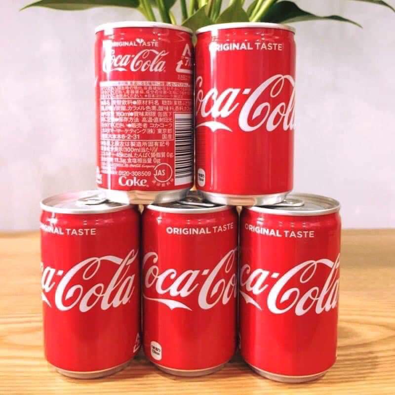 Coca Cola Nhật mini lon 160ml - thùng 30 lon