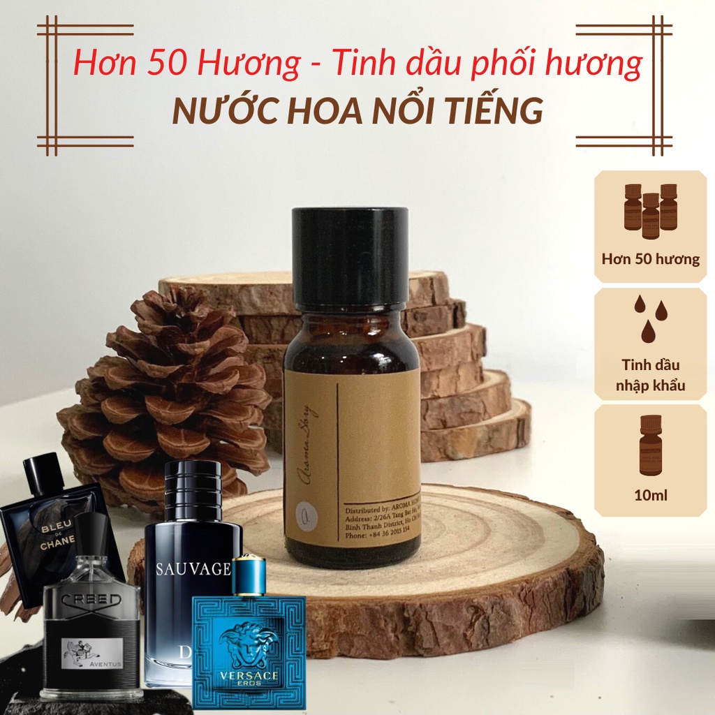 Tinh Dầu Phối Hương Các Dòng Nước Hoa Nổi Tiếng Aroma Story, Dùng Để Xông Phòng Khử Mùi, Làm Nến Thơm