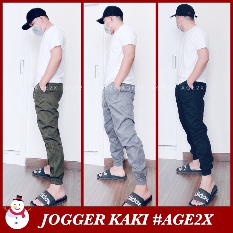 (Ảnh thật) QUẦN JOGGER KAKI NAM (CARGO PANT)  #AGE2X phong cách năng động trẻ trung tự tin cho các chàng trai