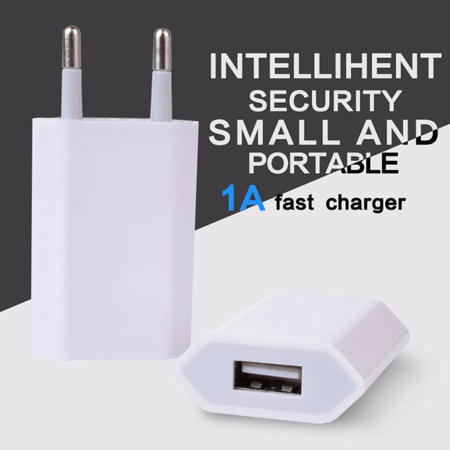 Củ sạc điện thoại di động một cổng USB 5V 500mA 1209