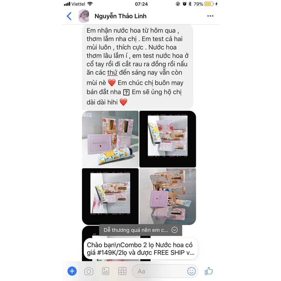 Nước hoa Flower Of Story 30ml hương hoa trái cây nhẹ nhàng dành cho học sinh