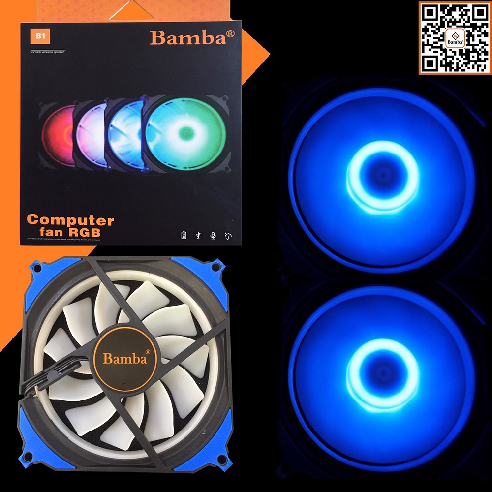 FAN CASE 12CM LED RGB BAMBA B1