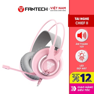 Tai Nghe Gaming Chụp Tai FANTECH HG20 CHIEF II LED Nền Jack 3.5mm Kèm Nguồn USB 2.0 Mic Chống Ồn -  Hàng Chính Hãng