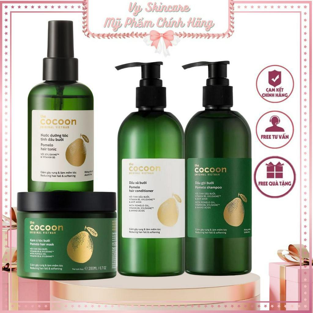 COMBO gội xả bưởi Cocoon , nước dưỡng tóc tinh dầu bưởi - Phiên bản nâng cấp Cocoon