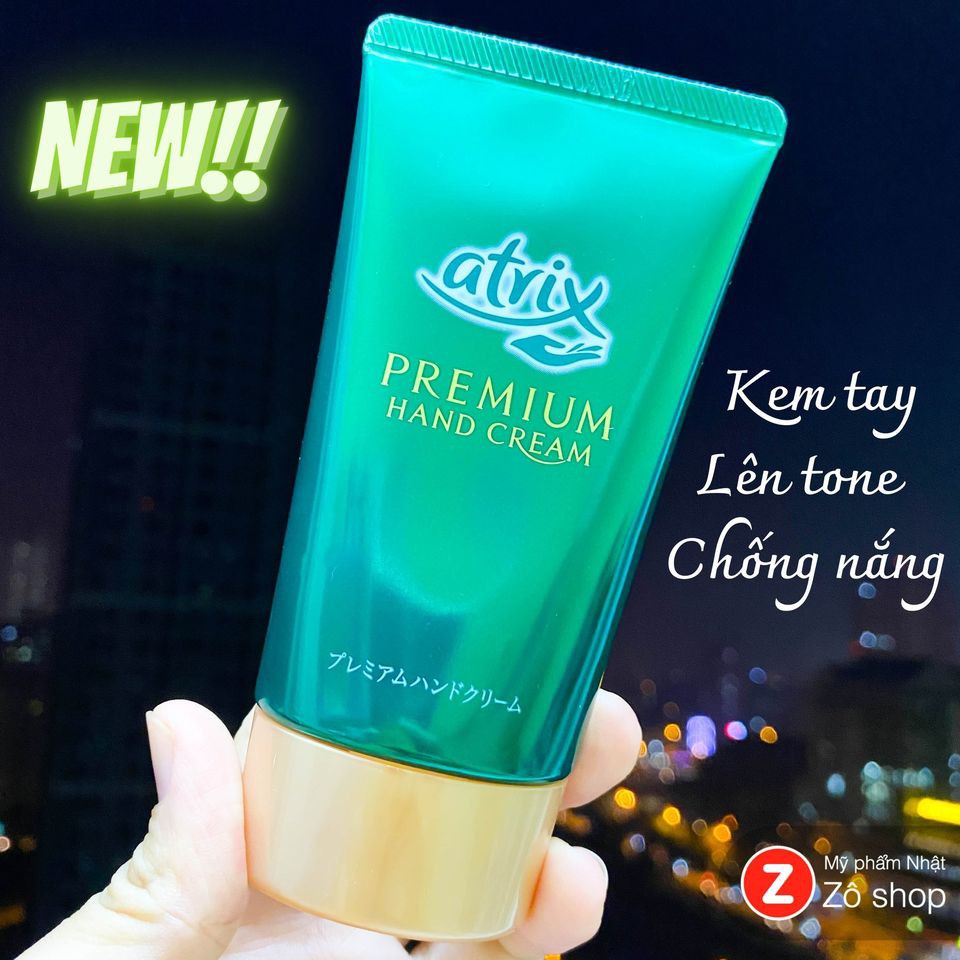 Kem dưỡng tay lên tone, dưỡng ẩm cao cấp - Atrix Beauty Charge Premium Q10 SPF20 PA+ (60g)