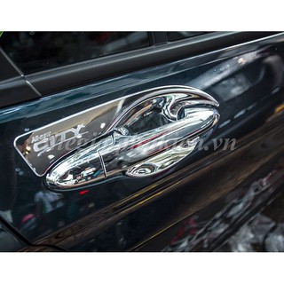 Bộ ốp tay nắm, hõm cửa xe Honda City 2015-2019 mạ Crom