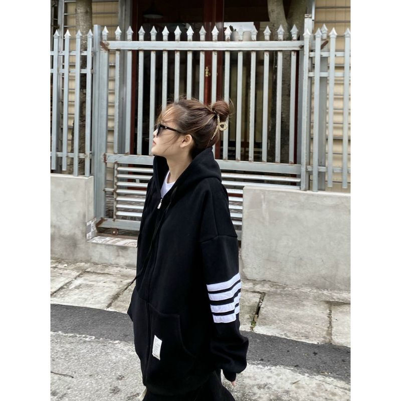 JACKET NỈ TAY PHỒNG 3 SỌC MẪU MỚI