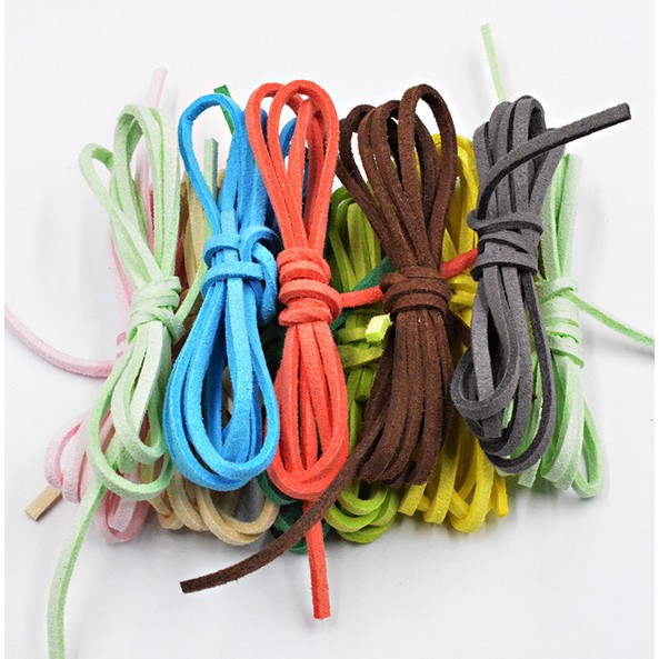 Cuộn Dây Da Lộn 2.6Mmx1.5Mm 5Yards Dùng Làm Đồ Trang Sức