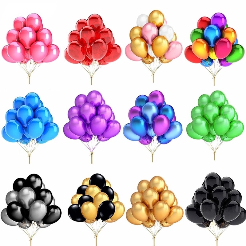 Set 10 Bong Bóng 12 Inch Trang Trí Tiệc