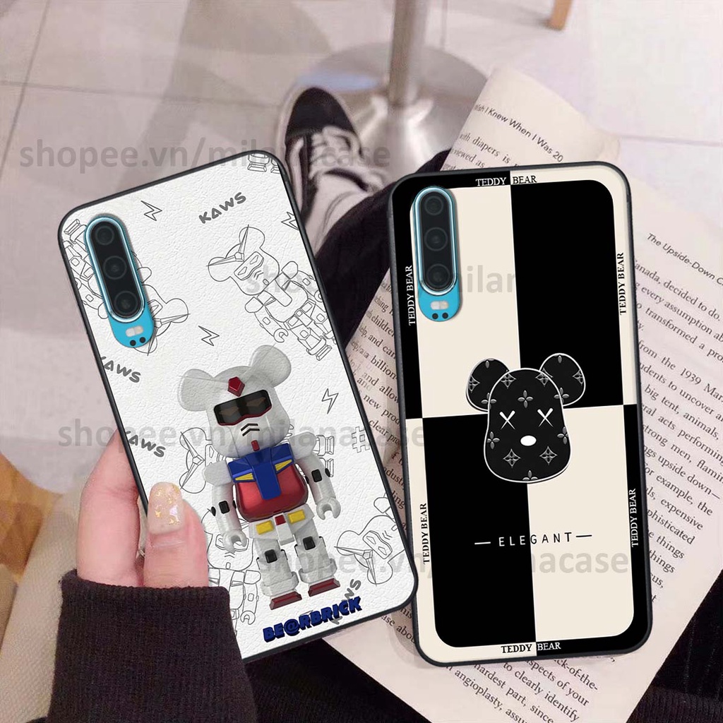 Ốp Huawei P30 / P30 Pro gấu be@rBrick gấu Teddy Kaws siêu đẹp, phong cách, cá tính