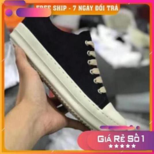 [Sale 3/3] [ 💝 GIÁ SALE] Giày rick owen cổ thấp 🌟  R🔥E🔥P 1:1 VN đế thơm Full box + Bill Sale 11