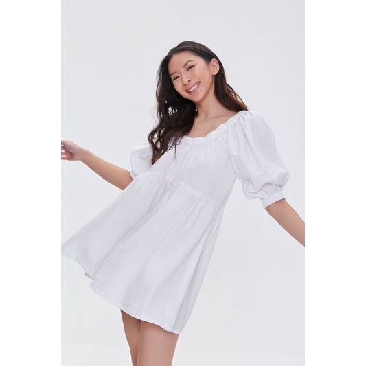 Đầm babydoll linen f21
