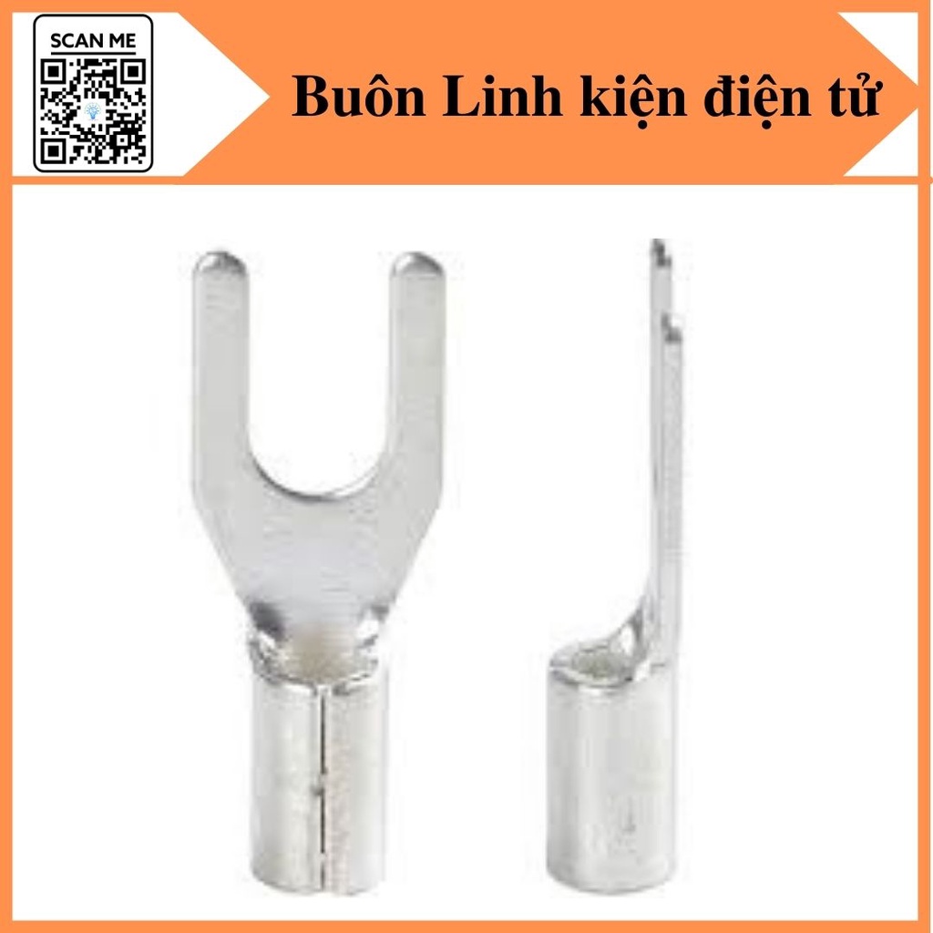 Đầu cos chữ Y trần 2-5, cốt chỉa 2-5 bấm nối dây điện 1.5mm - 2.5mm