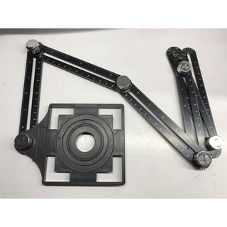 Thước đo định vị cắt gạch, thước đo chính xác lỗ khoan - điều chỉnh đa góc thước gập 6 đoạn