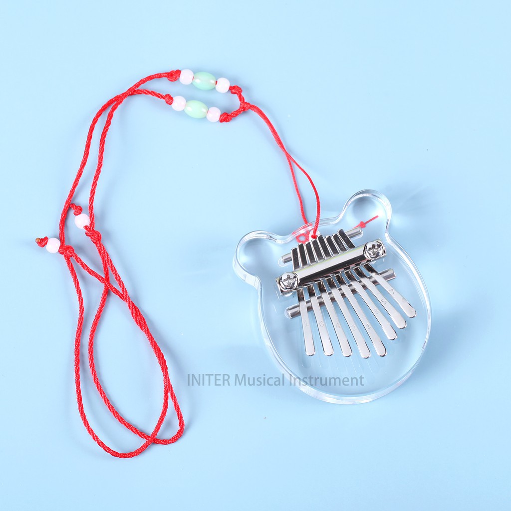 Đàn Kalimba 8 phím bằng gỗ/thủy tinh thiết kế xinh xắn